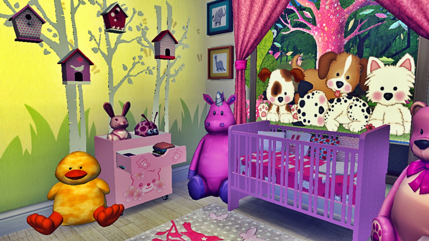 Sims 4 Room Download:Wonderland Nursery for girls | Sanjana Sims Studio